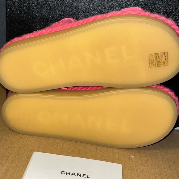 Authentic Chanel Cord Strings Lambskin sandals size 35 - Picture 6 of 12